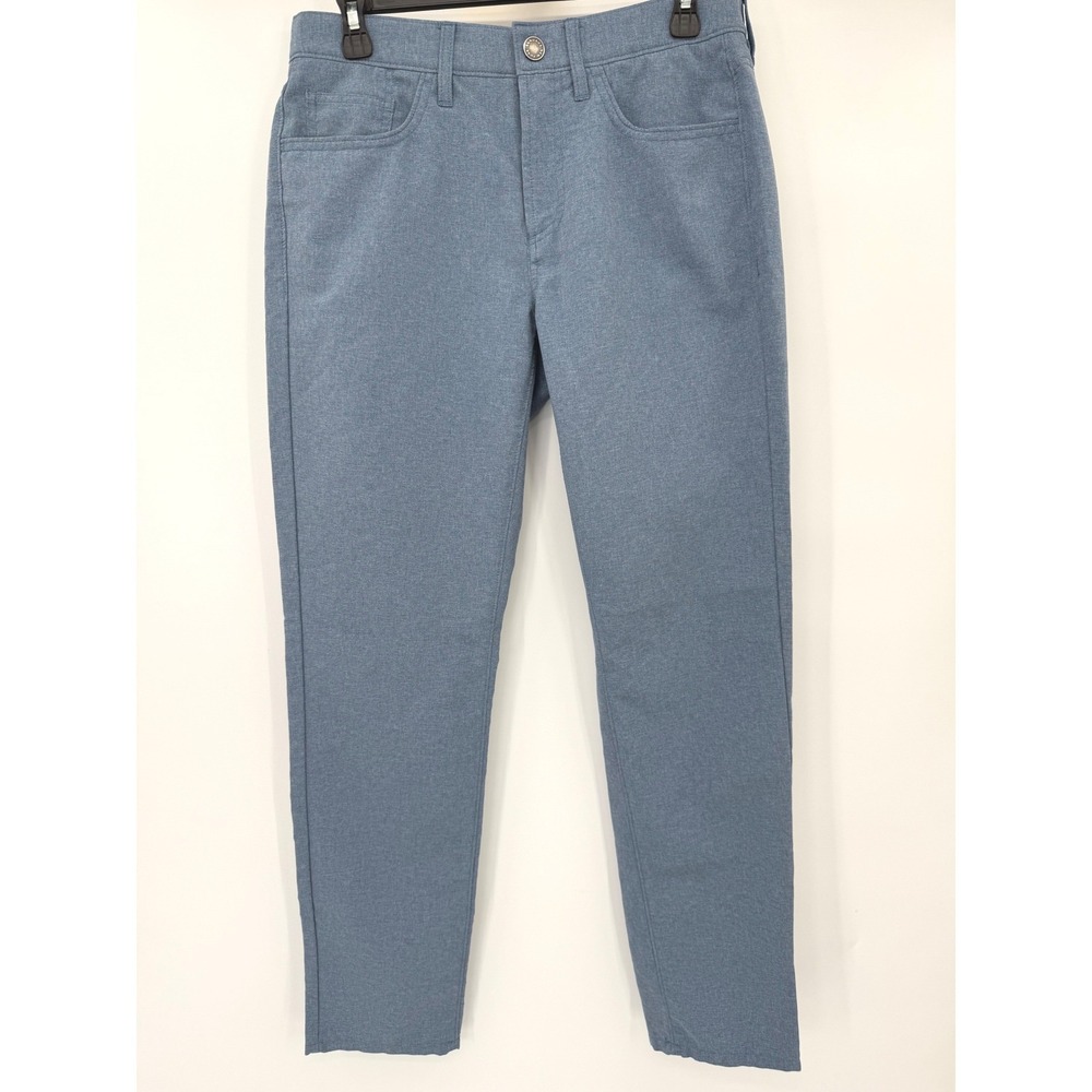 Bonobos Golf Pants Men 30x30 Blue Slim Taper‎ Recycled Polyester Heathered